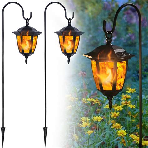 decorative solar lights amazon|Shepherd Hook Solar Lights .